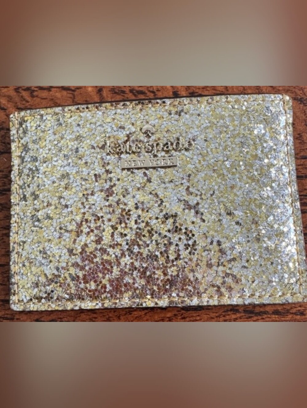 Kate Spade StorybookMetallic Gold/Silver Cardholder